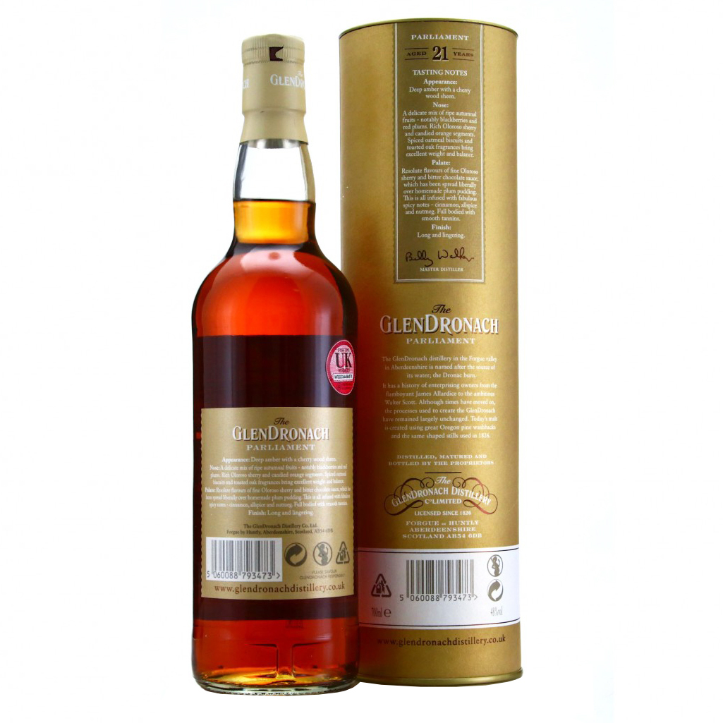 Glendronach 21 Year Old Parliament 2019 Release Single Malt Whisky - Image 4