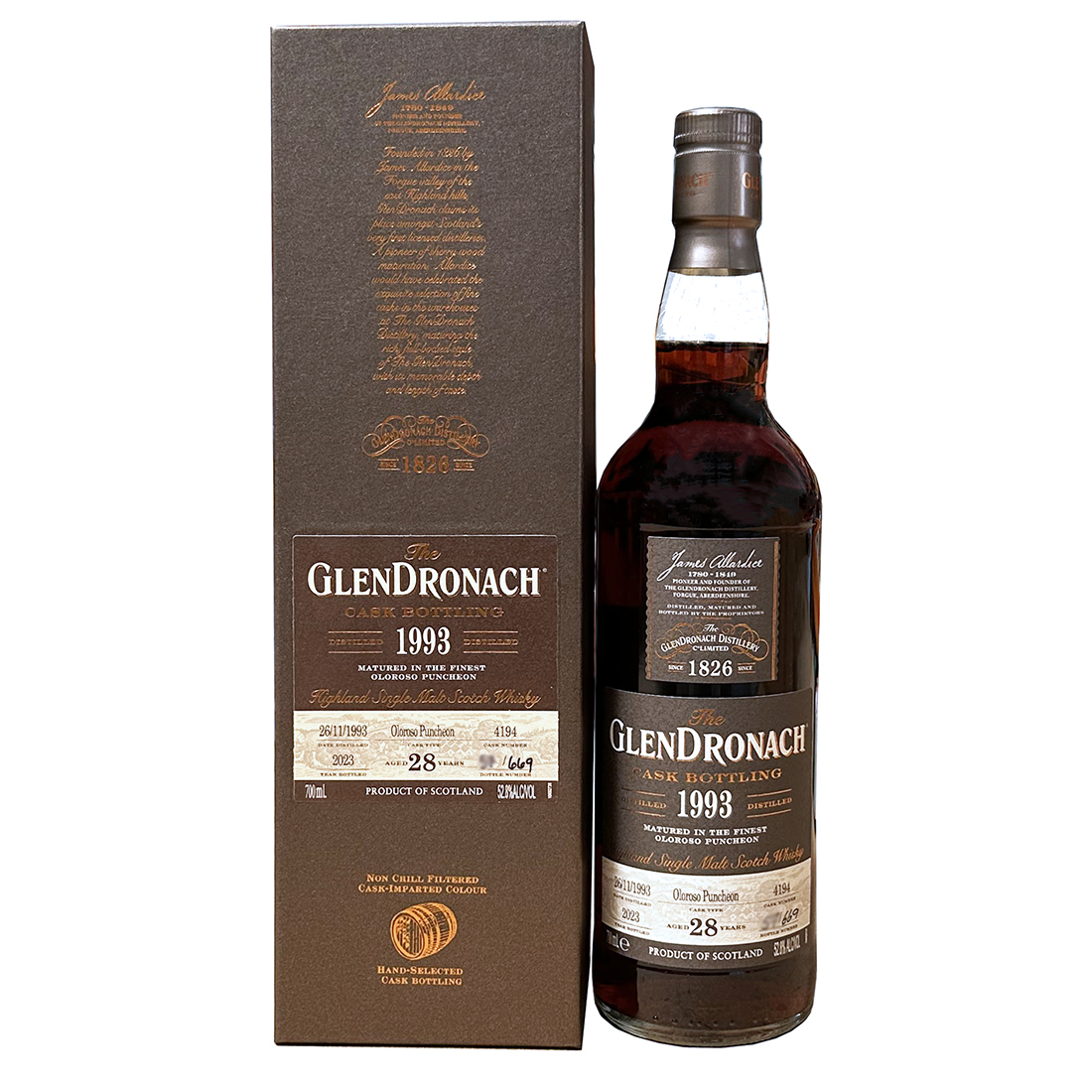 Glendronach 28 Year Old 1993 Cask Bottling 4194 - Image 2