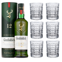 Glenfiddich 12 Year Old Single Malt with set of 6 Whisky Tumblers - Image 3