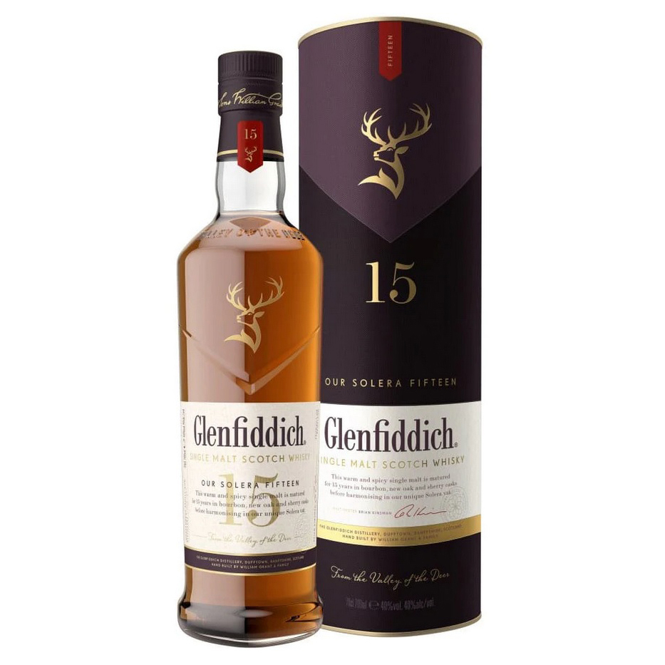 Glenfiddich 15 Years Old Solera Fifteen Single Malt Whisky - Image 2
