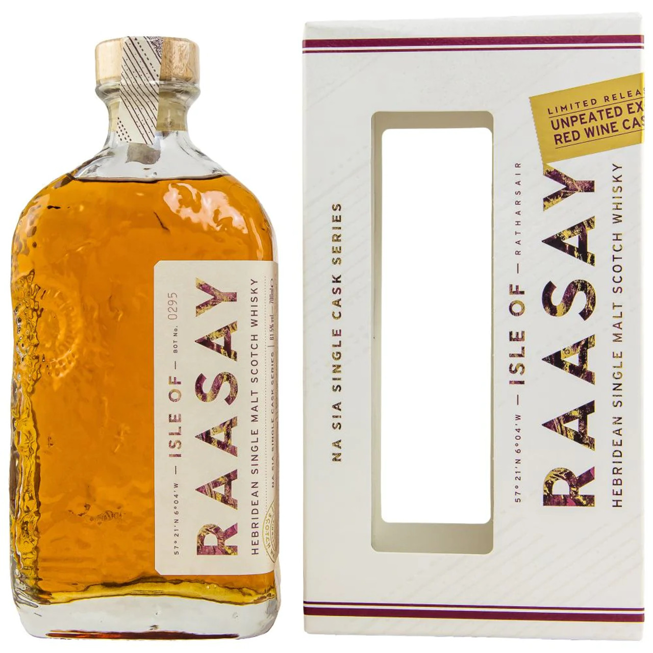 Isle of Raasay, Unpeated Ex-Bordeaux Red Wine Single Cask - Image 2