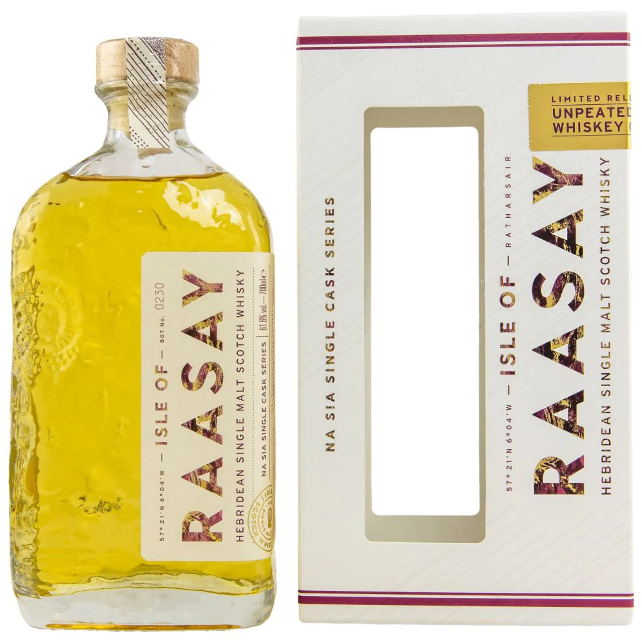 Isle of Raasay, Unpeated Ex-Rye Single Cask - Image 2