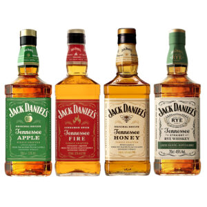 Jack Daniel's Apple Fire Honey Rye 4x700ml Bundle