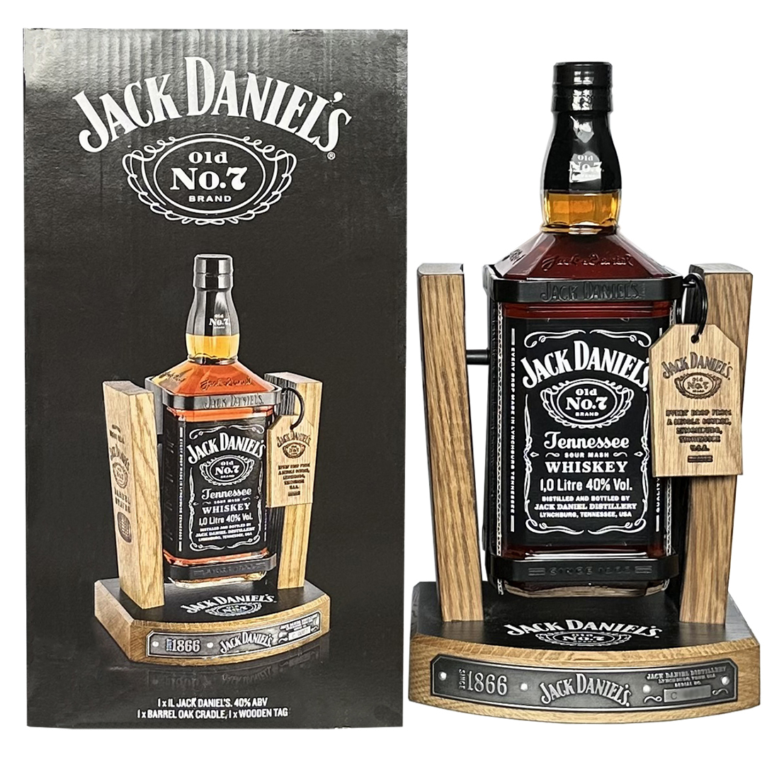 Jack Daniel’s Old No.7 1L with Pub Art Cradle 2019 Batch C - Image 2