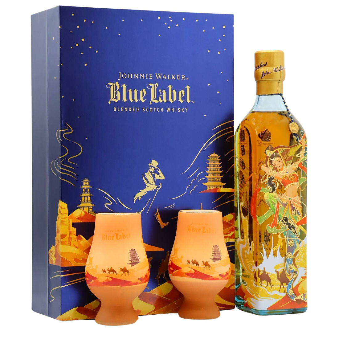 Johnnie Walker Blue Label Dunhuang Limited Edition 500ml Gift Set - Image 2