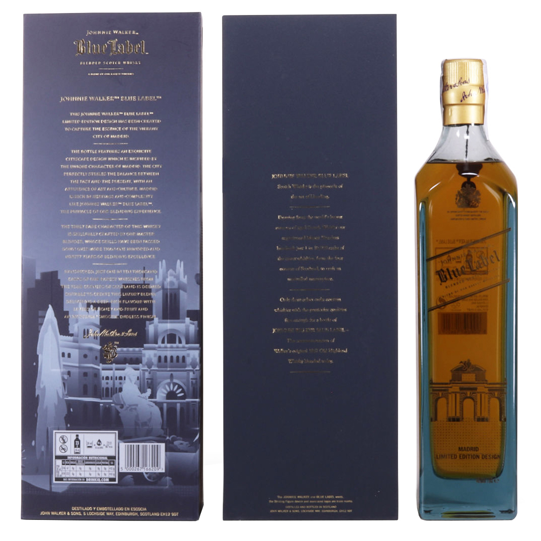 Johnnie Walker Blue Label Madrid Edition Scotch Whisky - Image 4