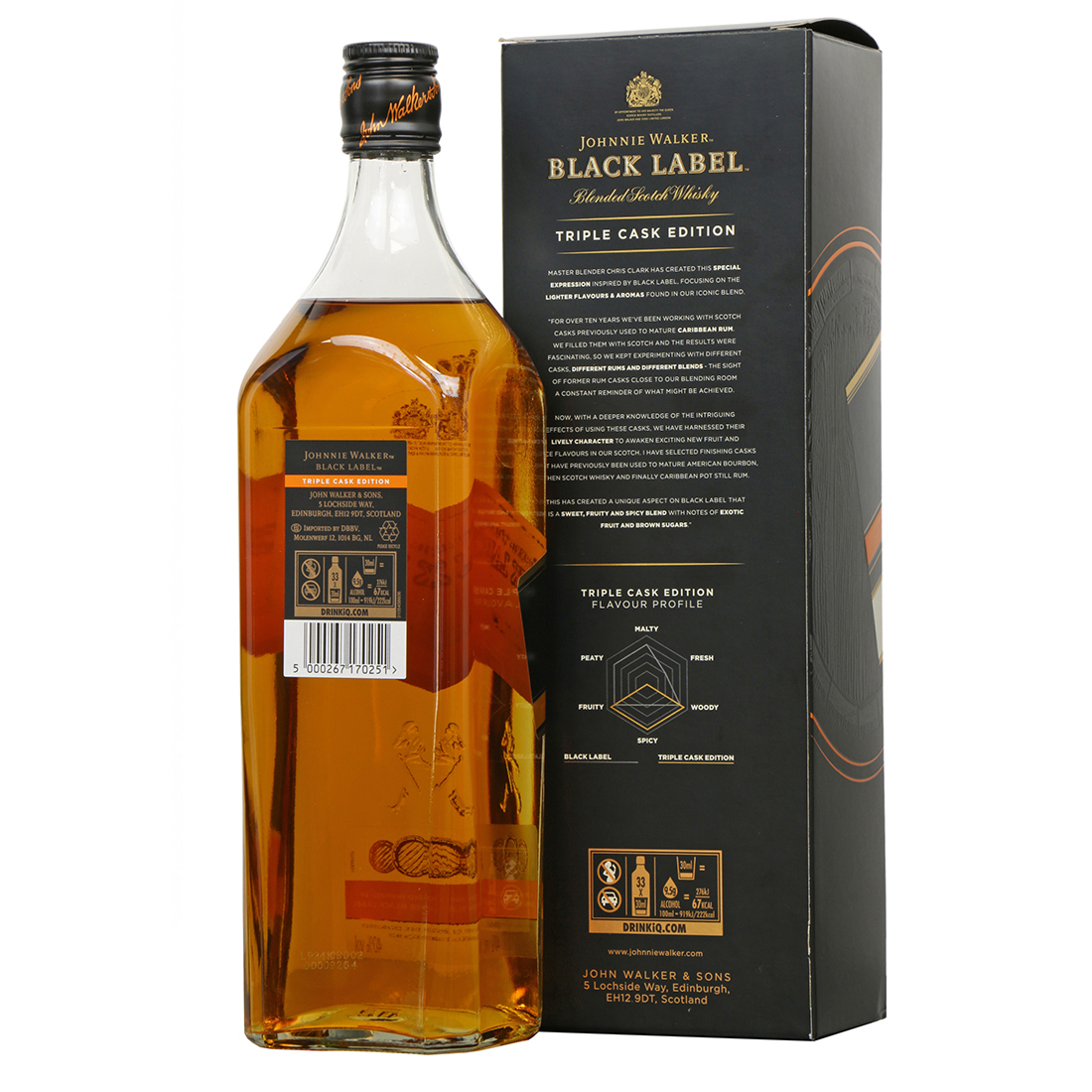 Johnnie Walker Black Label Triple Cask Blended Scotch Whisky - Image 3