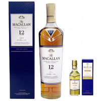 Macallan 12 Year Old Double Cask and Miniature 50ml Gold Double Cask Bundle - Image 3