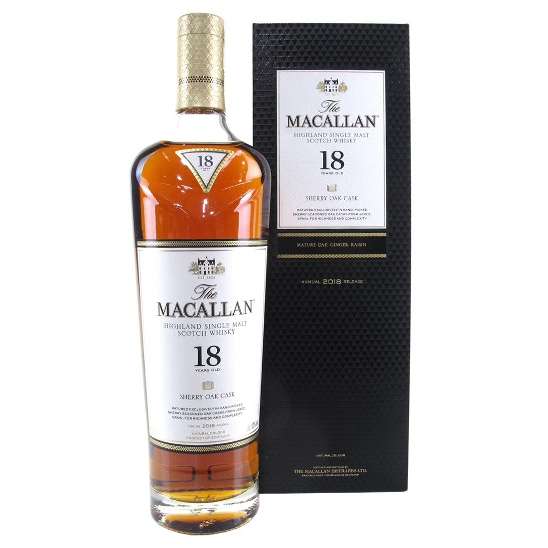 Macallan 18 Year Old 2018 Sherry Oak Single Malt Whisky - Image 2