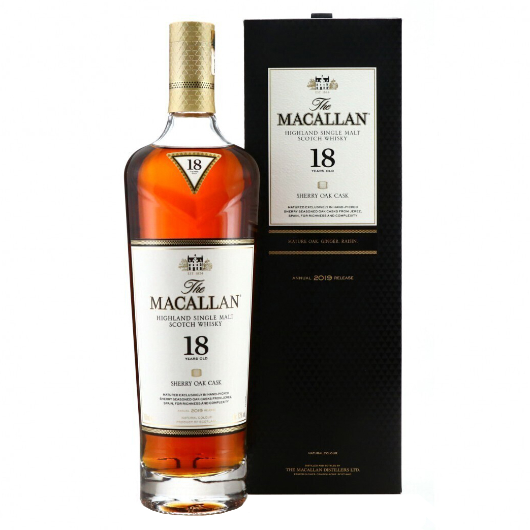 Macallan 18 Year Old 2019 Sherry Oak Single Malt Whisky