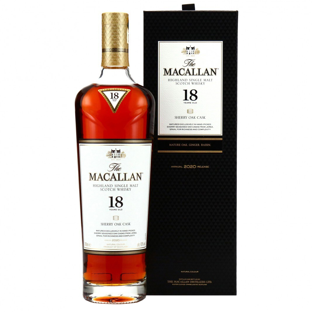 Macallan 18 Year Old 2020 Sherry Oak Single Malt Whisky - Image 2