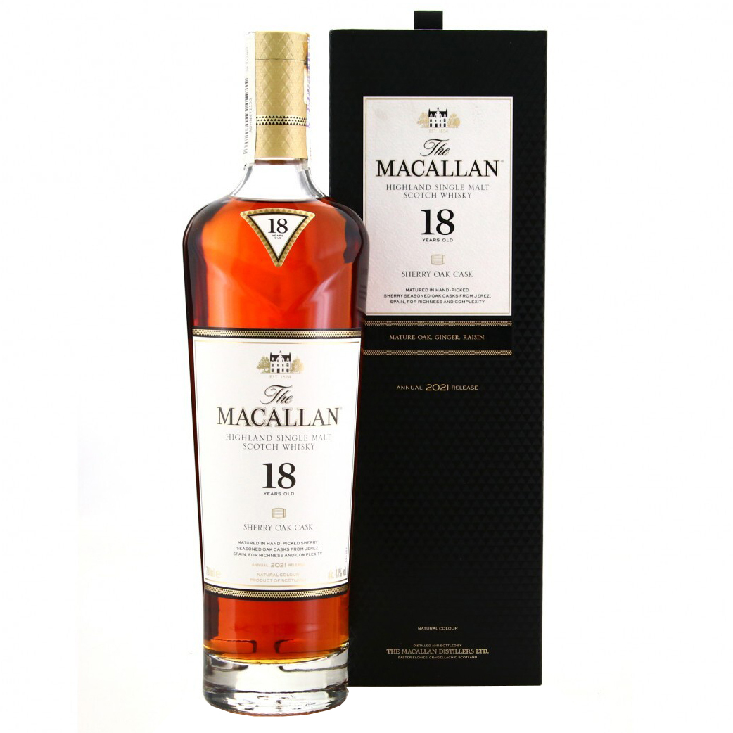 Macallan 18 Year Old 2021 Sherry Oak Single Malt Whisky - Image 2