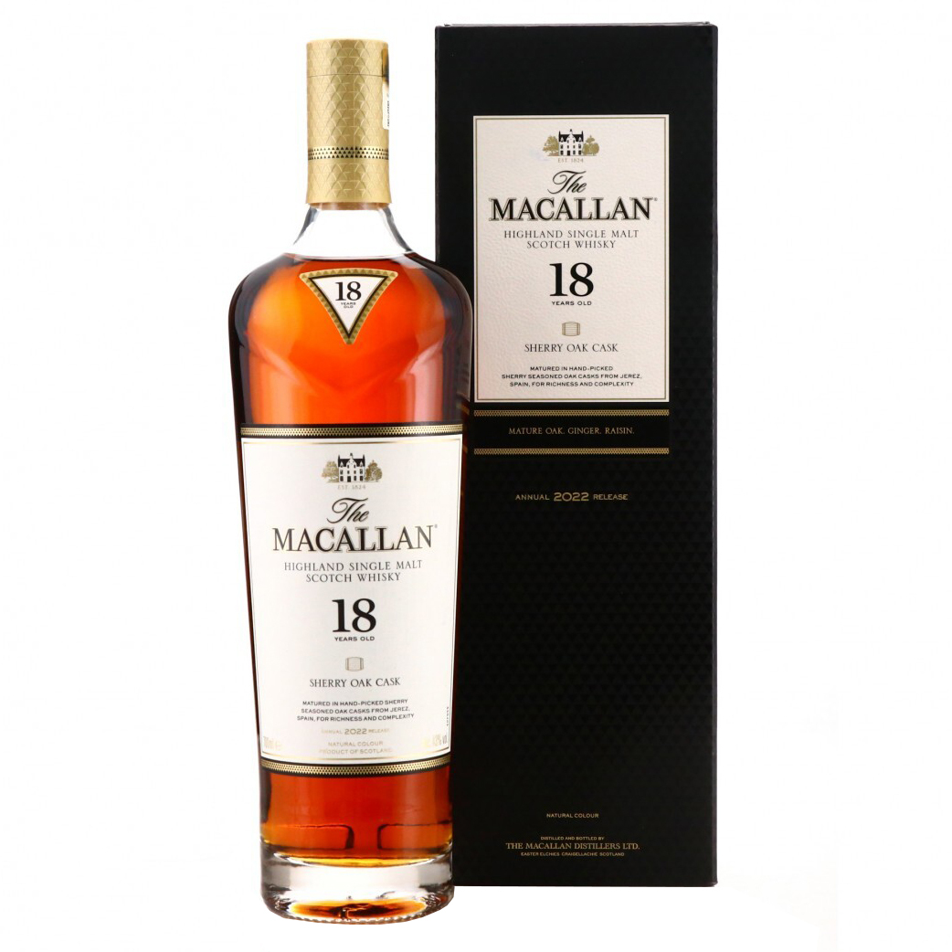 Macallan 18 Year Old 2022 Sherry Oak Single Malt Whisky - Image 2