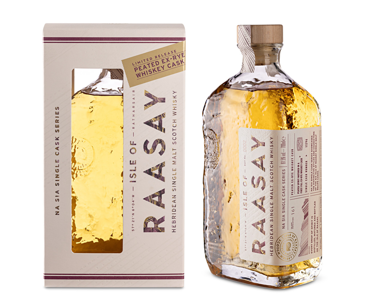 Isle of Raasay, Peated Ex-Rye Single Cask - Image 2