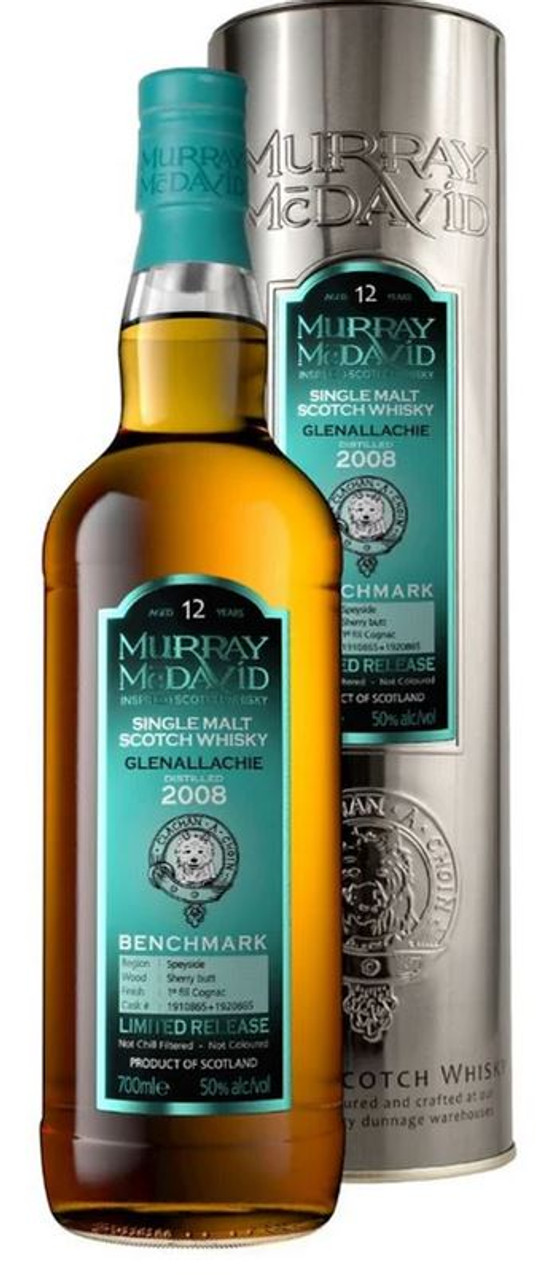 Glenallachie 12 Year Old, 2008, Sherry Butt, Cognac Finish by Murray McDavid - Image 2