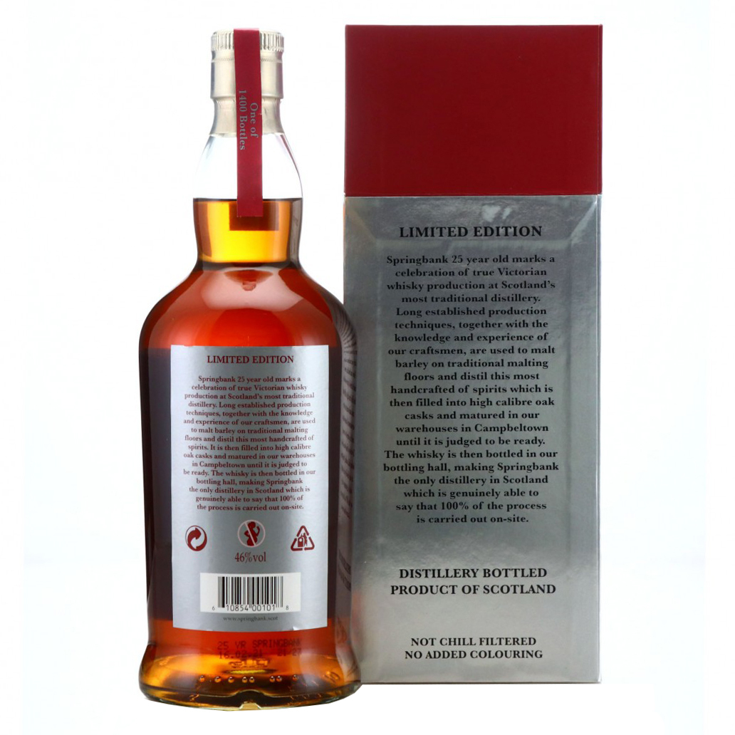 Springbank 25 Year Old 2021 Release Single Malt Whisky - Image 3