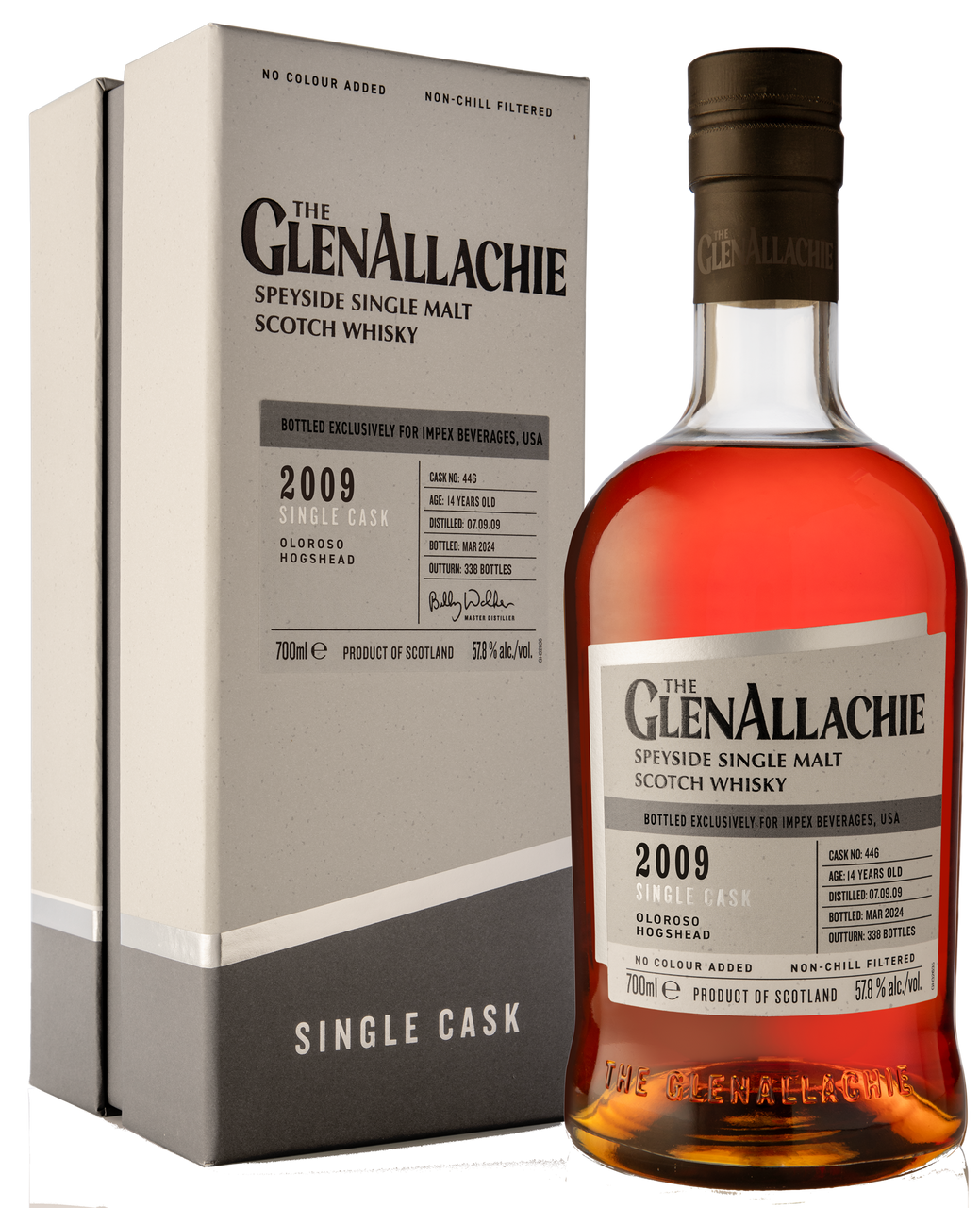 GlenAllachie 14 Year Old, Oloroso Hogshead #446