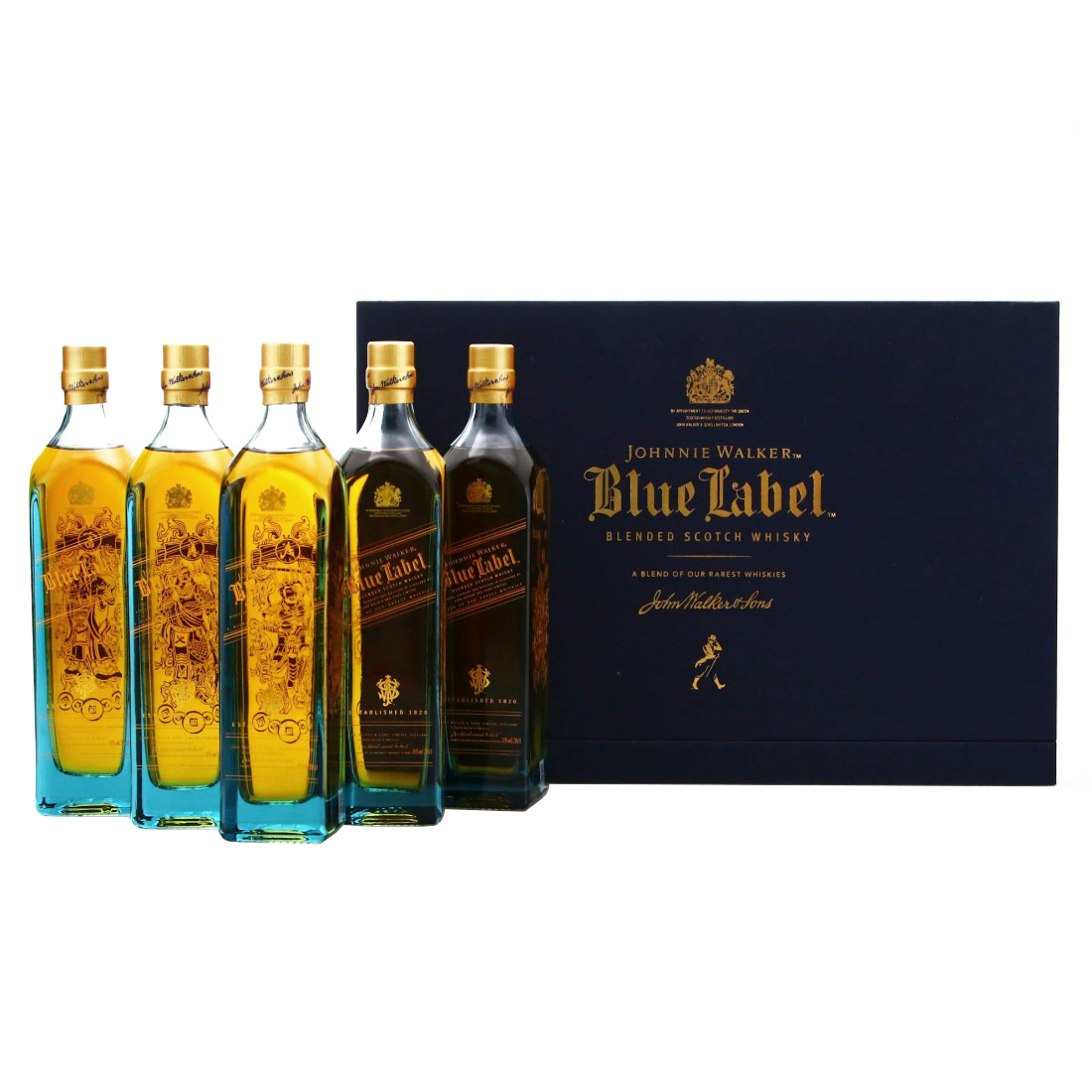 Johnnie Walker Blue Label Gods of Wealth Collection 5x 200ml - Image 4