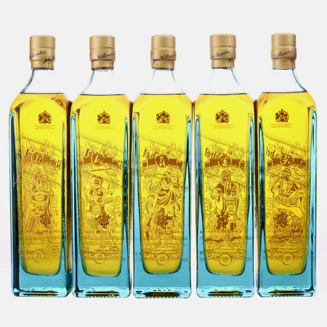 Johnnie Walker Blue Label Gods of Wealth Collection 5x 200ml - Image 6